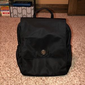 Tory Burch diaper bag.